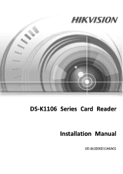 Hikvision DS-K1102MK User Manual