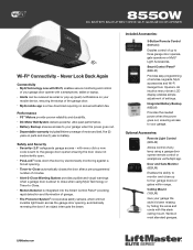 LiftMaster 8550W 8550W Sell Sheet - English Manual