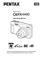 Pentax Optio H90 Black Operation Manual
