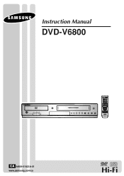 Samsung DVD-V6800 User Manual (user Manual) (ver.1.0) (English, French)