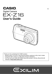 Casio EX-Z16BK User Manual