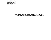 Epson WorkForce ES-580W Users Guide