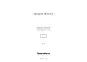 Fisher and Paykel DD24SCTW7 BOOK INSTL DD24S PH7 US CA EN (English)