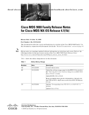 HP StorageWorks SN6000C Cisco MDS 9000 Family Release Notes for Cisco MDS NX-OS Release 4.1(1b) (OL-17675-02, October 2008)