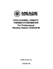 Meade TS34C-M User Manual