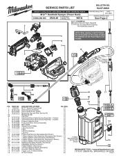 Milwaukee Tool 2528-21G1 Service Parts List