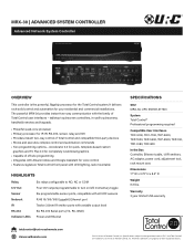 URC MRX-30 Spec Sheet