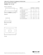 Amana UXL6048YS Dimension Guide