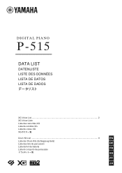 Yamaha P-515 P-515 Data List