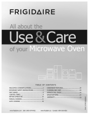 Frigidaire FMOW1852AS Complete Owners Guide