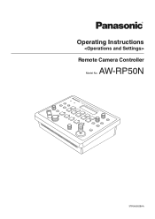 Panasonic AW-RP50 Operating Instructions
