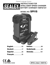 Sealey SPI1S Instruction Manual