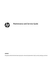 HP OMEN 17.3 Maintenance and Service Guide