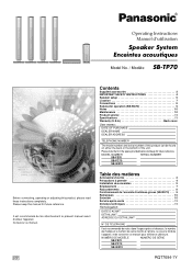 Panasonic SBFS70 SBFS70 User Guide
