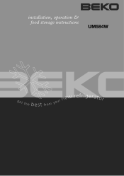 Beko UM584 User Manual