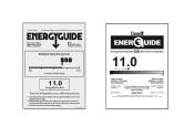 Haier HWR12XCR Energy Guide