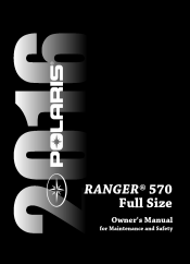 2016 Polaris Ranger 570 Full-Size Owners Manual