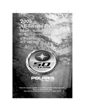 2005 Polaris ATP 500 4x4 Owners Manual