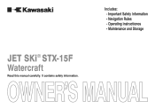 2012 Kawasaki JET SKI STX-15F Owners Manual