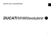 2001 Ducati MH900e Owners Manual