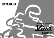 2002 Yamaha Motorsports Vino Owners Manual