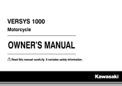 2015 Kawasaki VERSYS 1000 LT Owners Manual