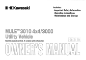 2008 Kawasaki MULE 3010 4x4 Hardwoods Green HD Owners Manual