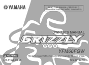 2007 Yamaha Motorsports Grizzly 660 Auto. 4x4 Owners Manual