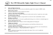 1999 Oldsmobile 88 Owner's Manual