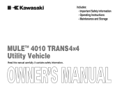 2011 Kawasaki MULE 4010 Trans4x4 Realtree APG HD Owners Manual