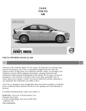 2008 Volvo S40 Owner's Manual