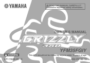 2009 Yamaha Motorsports Grizzly 350 Auto. 4x4 IRS Owners Manual