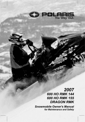 2007 Polaris 600 HO RMK 144 Owners Manual