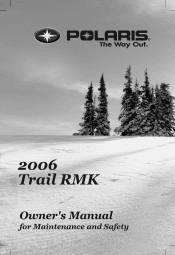 2006 Polaris Trail RMK Owners Manual