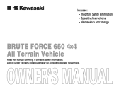 2011 Kawasaki Brute Force 650 4x4 Owners Manual