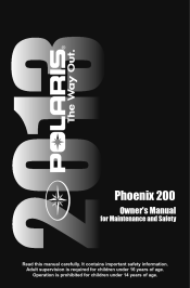 2013 Polaris Phoenix 200 Owners Manual