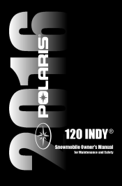 2016 Polaris 120 Indy Owners Manual