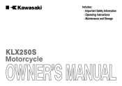 2014 Kawasaki KLX250S Owners Manual