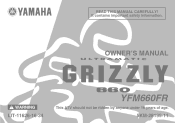 2003 Yamaha Motorsports Grizzly 660 Auto. 4x4 Owners Manual