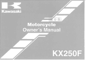 2006 Kawasaki KX250F Owners Manual
