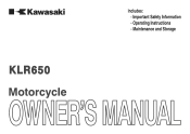 2012 Kawasaki KLR650 Owners Manual