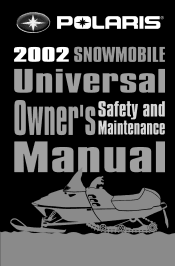2002 Polaris Universal Snowmobile Owners Manual