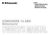 2014 Kawasaki Concours 14 ABS Owners Manual