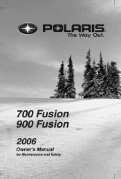 2006 Polaris 900 Fusion Owners Manual