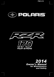 2014 Polaris RZR 170 Owners Manual