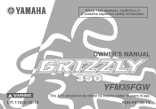 2007 Yamaha Motorsports Grizzly 350 4x4 Owners Manual