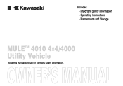 2010 Kawasaki MULE 4000 Owners Manual