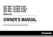 2015 Kawasaki Jet Ski Ultra 310X Owners Manual