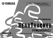2002 Yamaha Motorsports Beartracker Owners Manual