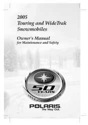 2005 Polaris WideTrak Snowmobiles Owners Manual
